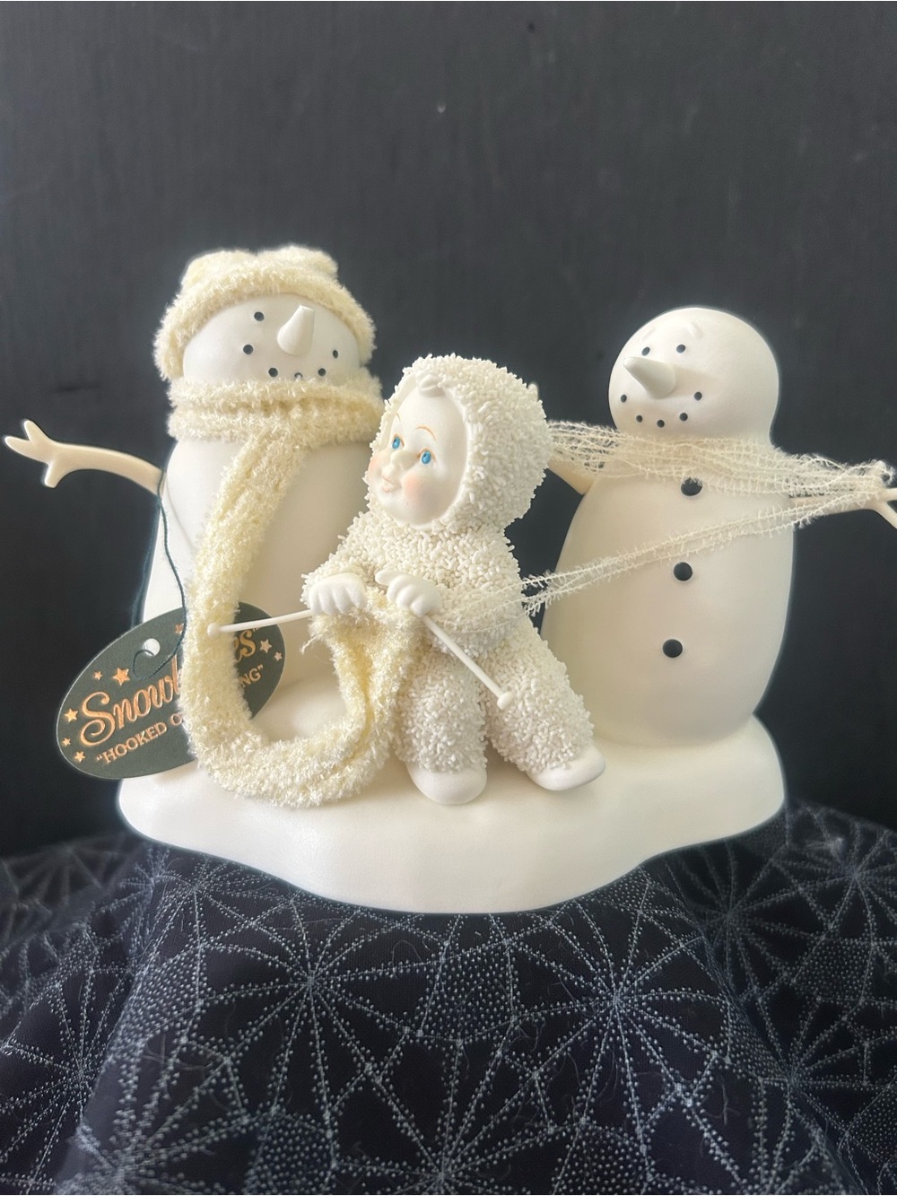 Department 56 “Hooked on Knitting” Snow Baby 2003